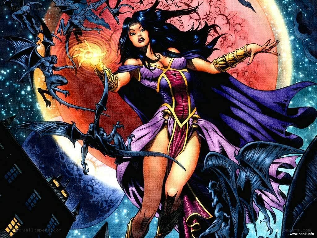 female superhero with magic