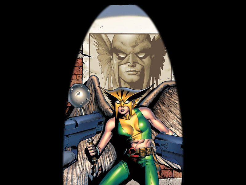 Female Superhero with Wings