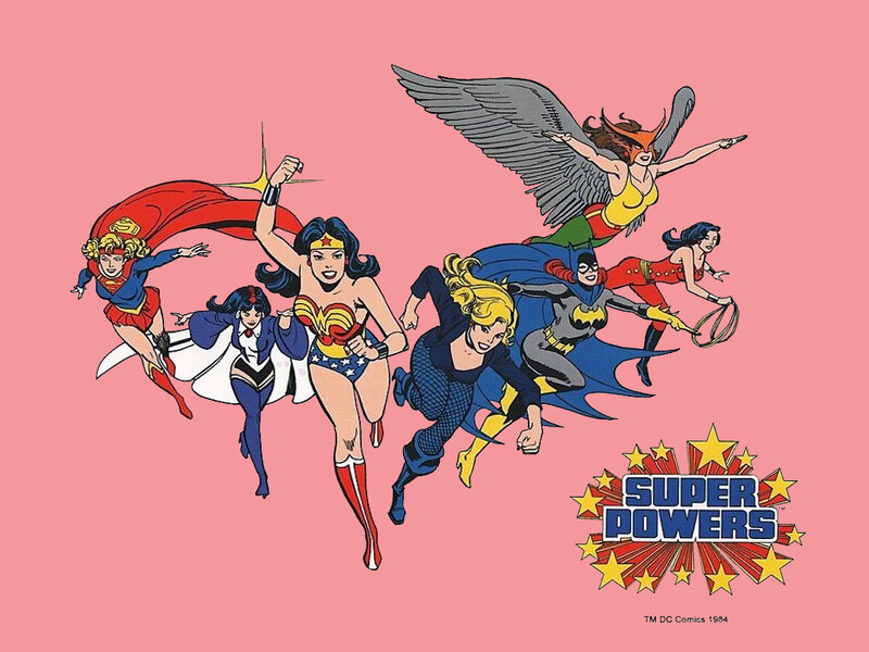 Female Superheroes Flying