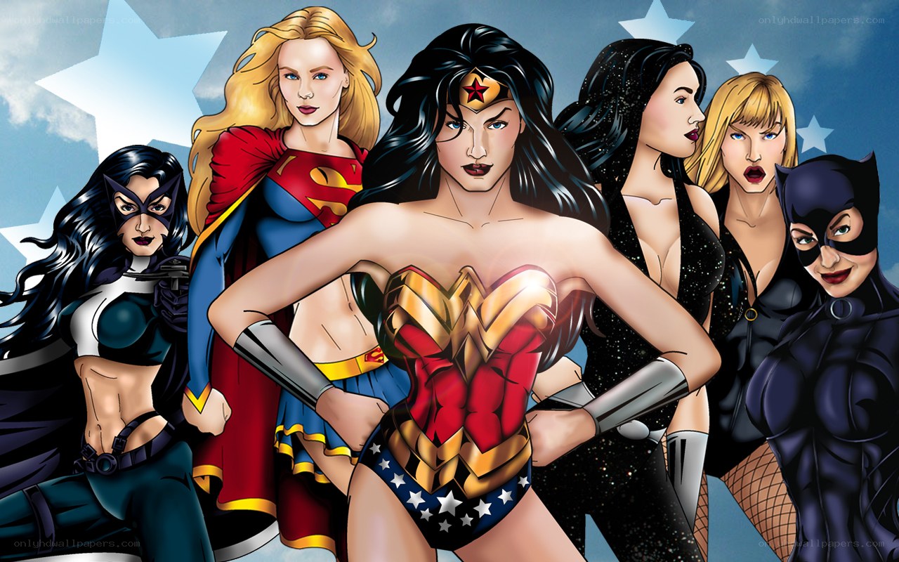 female superheroes group