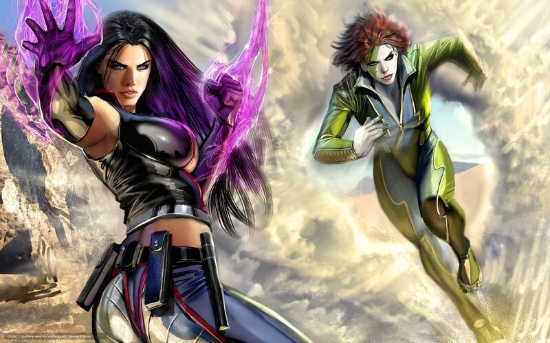 female superheroes in action