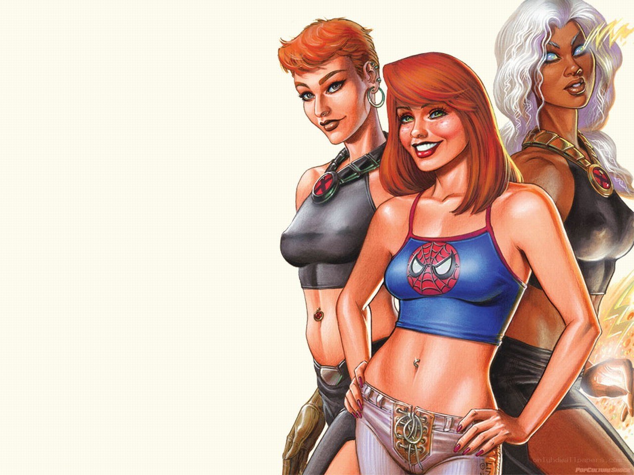 female superheroes in comic art