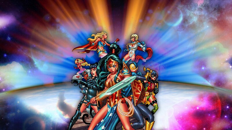 Female Superheroes in Space