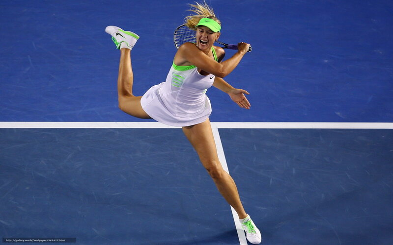 Female Tennis Player — Blue, Dynamic
