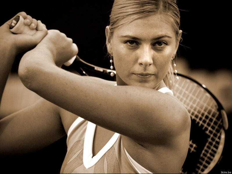female tennis player in action