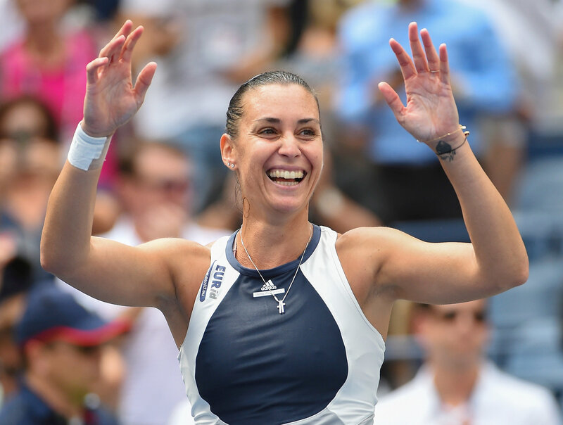 Female Tennis Player — White, Celebratory