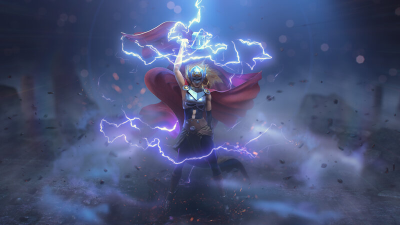Female Thor with Lightning