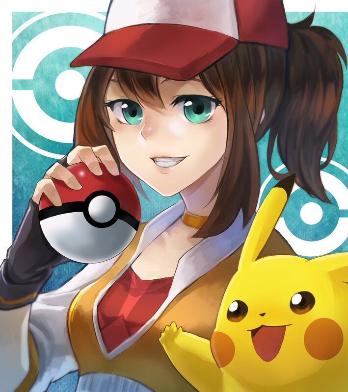 Female Trainer with Pikachu — Yellow