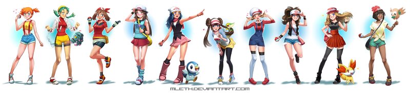 Female Trainers in Various Outfits