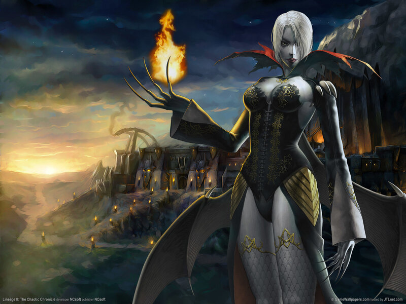 Female Vampire Character — Black