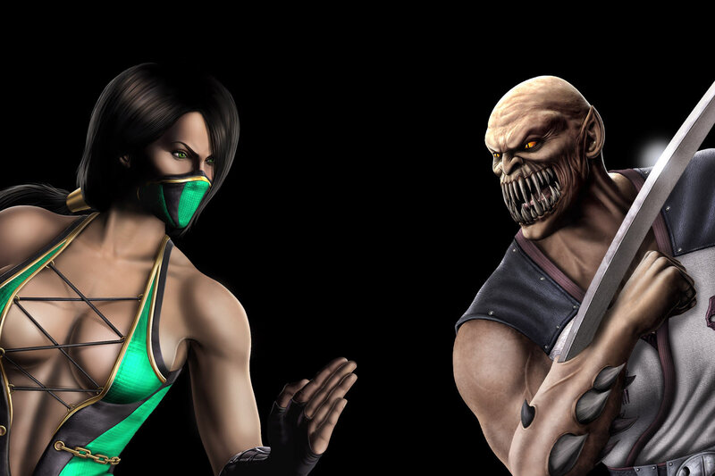 Female Warrior and Monster