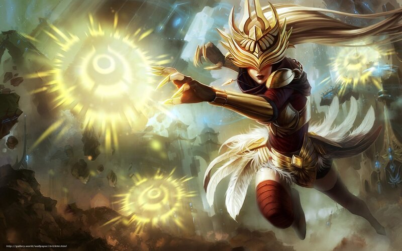 Female Warrior Casting Spell — Gold, Dramatic, Digital Art