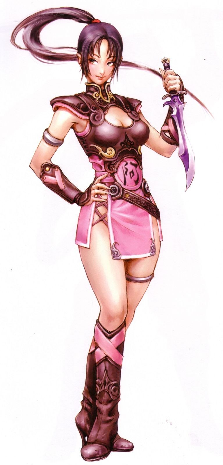 female warrior character art