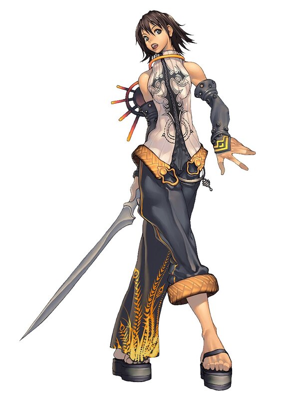 female warrior character art