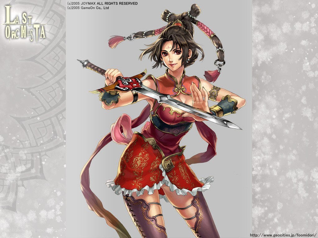 female warrior character art