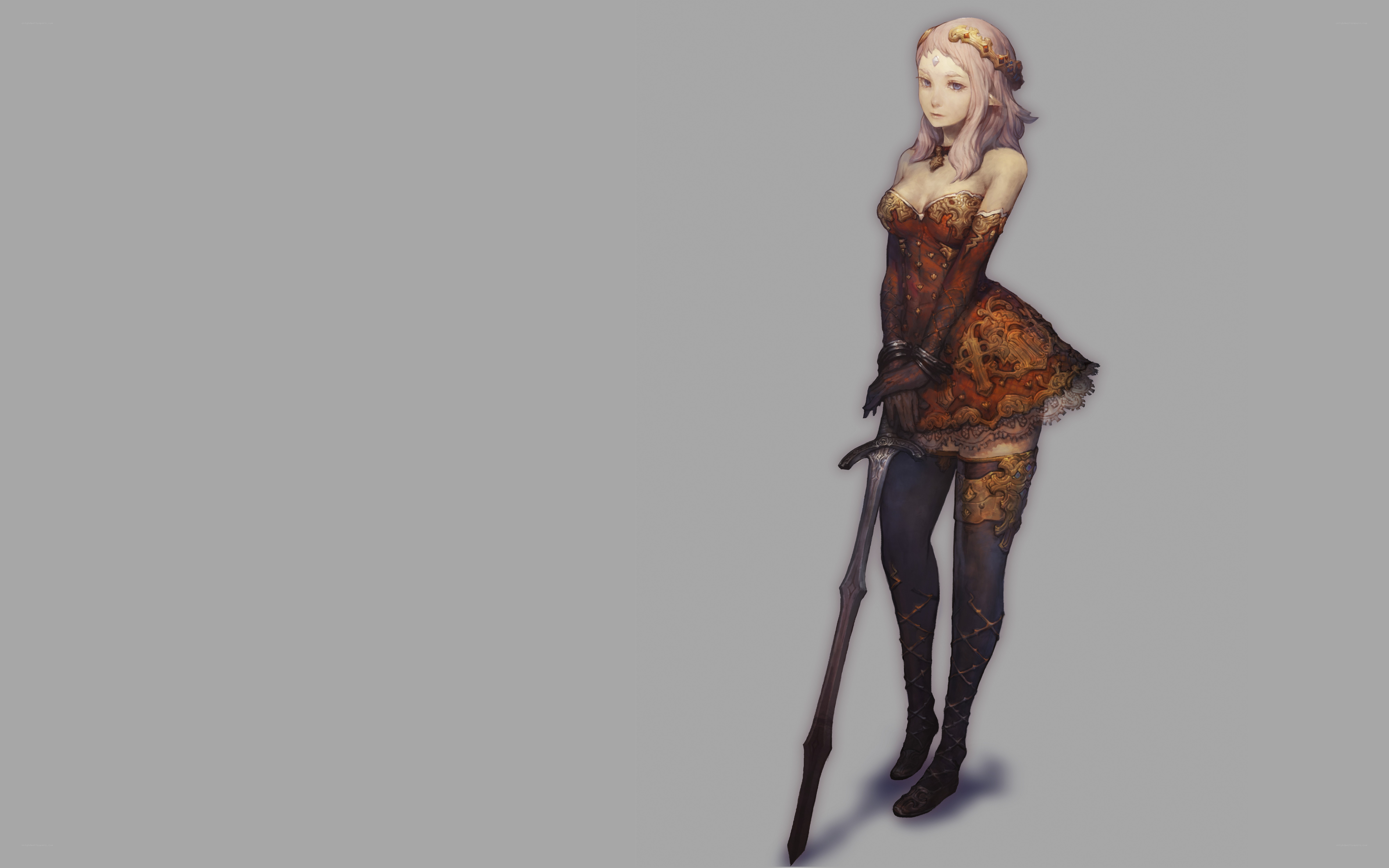 female warrior character art