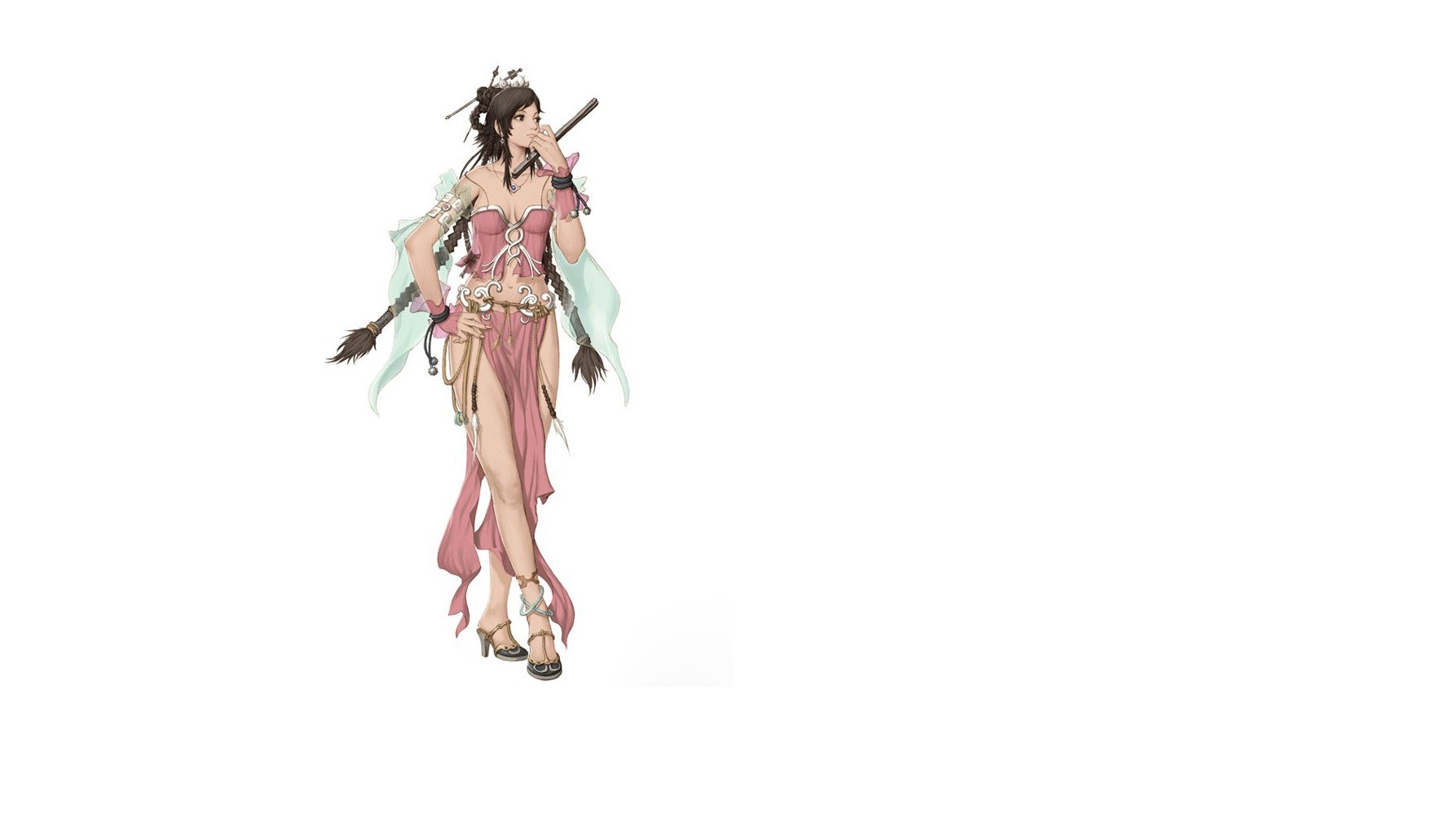 female warrior character art