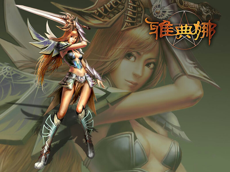 female warrior character art
