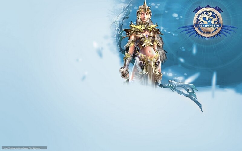 Female Warrior Character — Blue, Dramatic, Digital Art, Sword