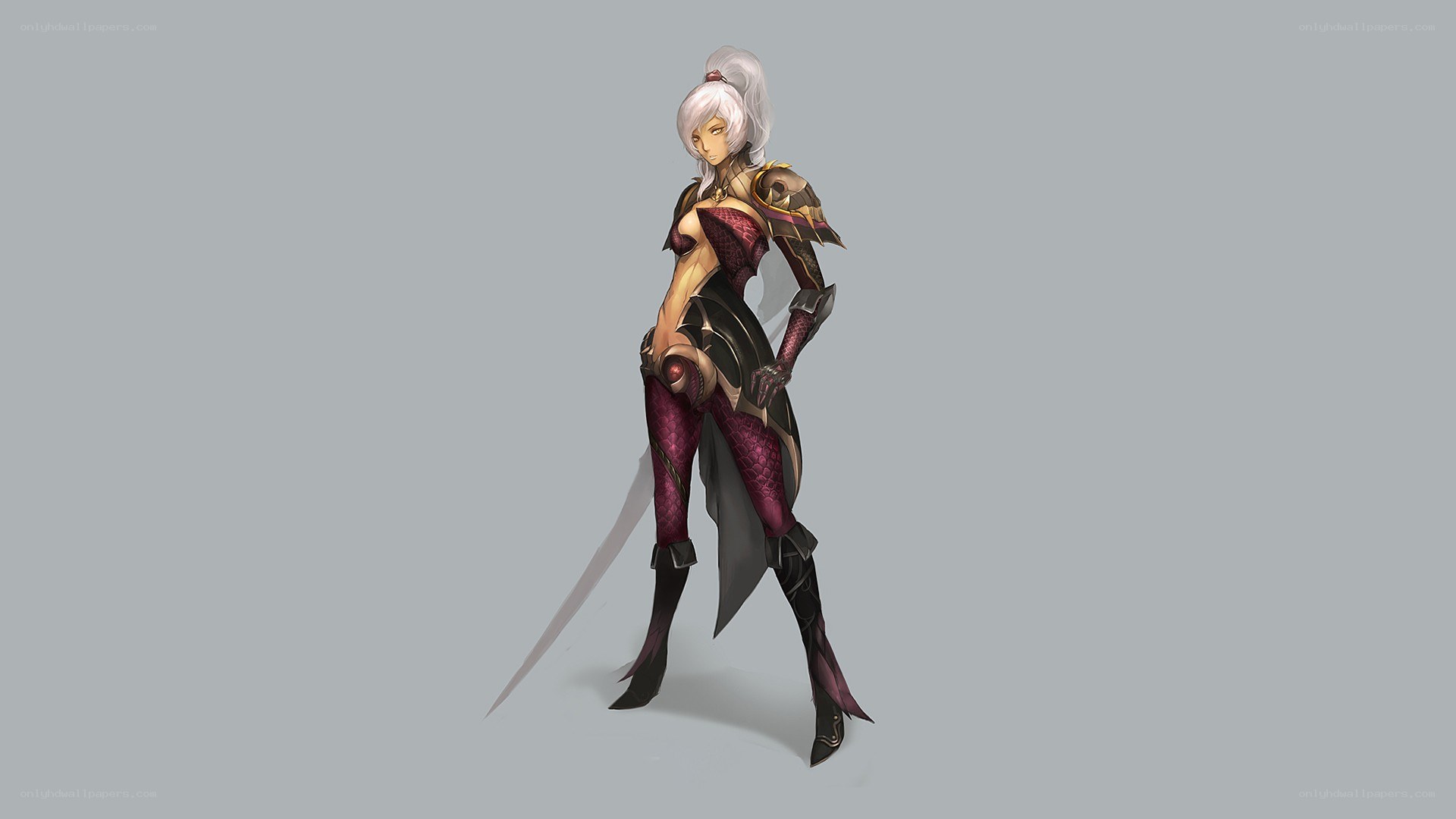 female warrior character design