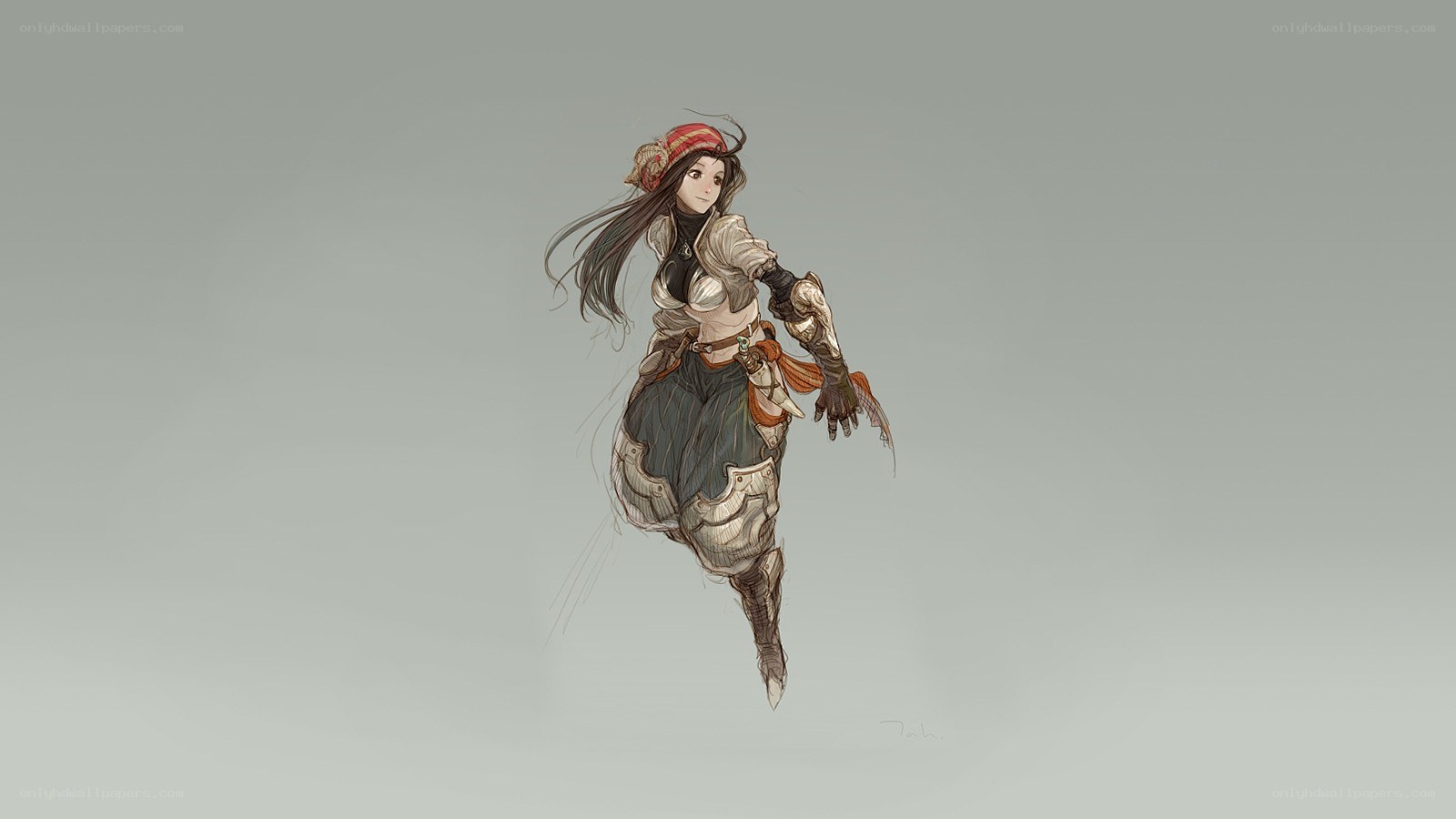 female warrior character design