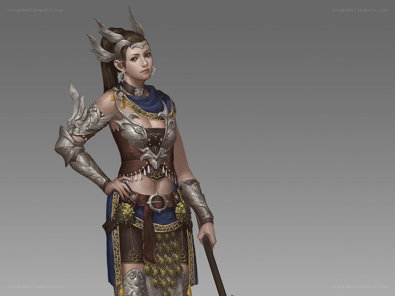 female warrior character design