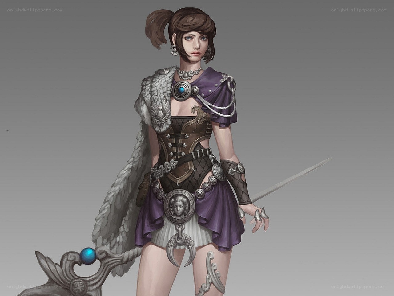 female warrior character design