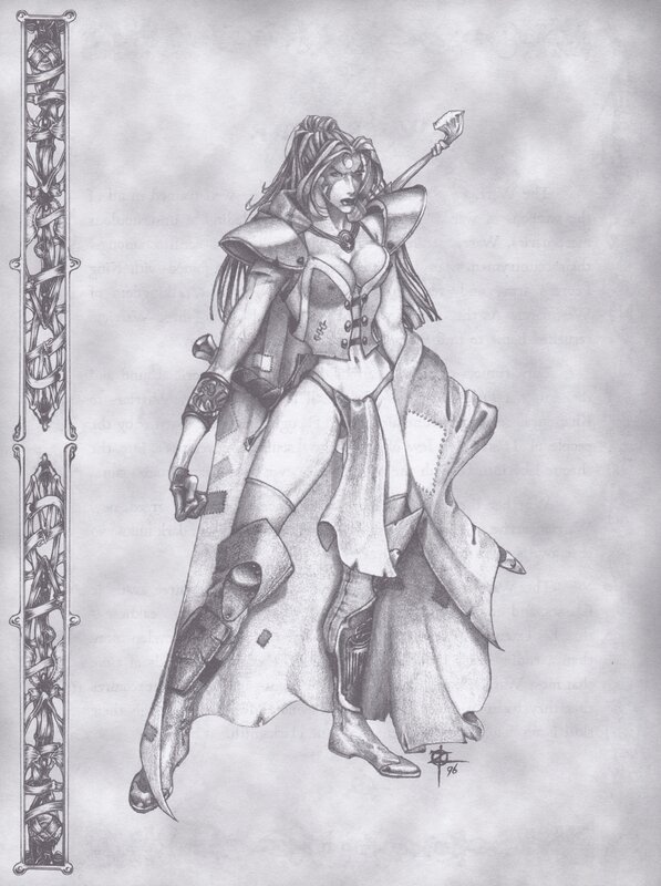 female warrior character design