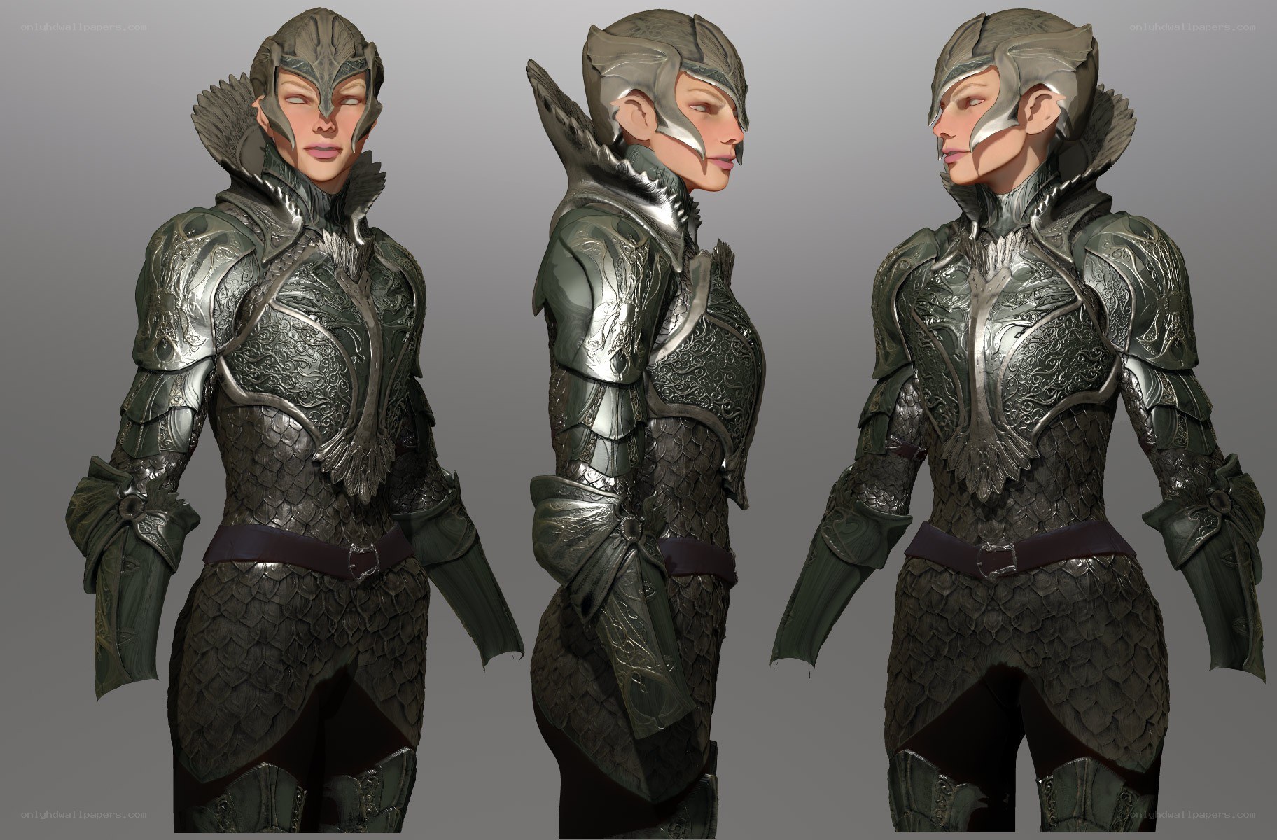 female warrior character design