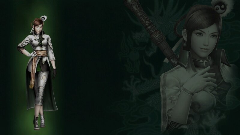 Female Warrior Character — Green, Dramatic, 3d Render