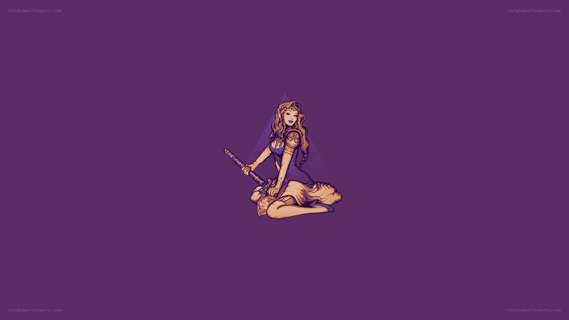 female warrior character illustration