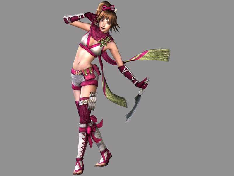 Female Warrior Character — Pink