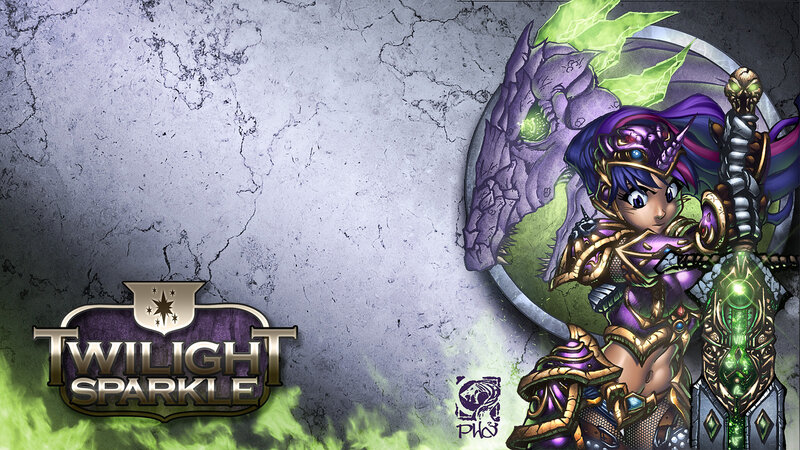 Female Warrior Character — Purple, Dramatic, Digital Art, Sword, Shield, Dragon