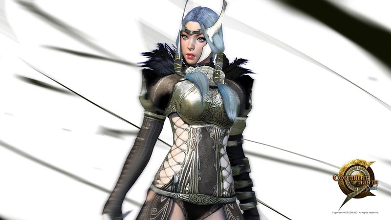 Female Warrior Character — White, Dramatic, 3d Render, Armor, Helmet