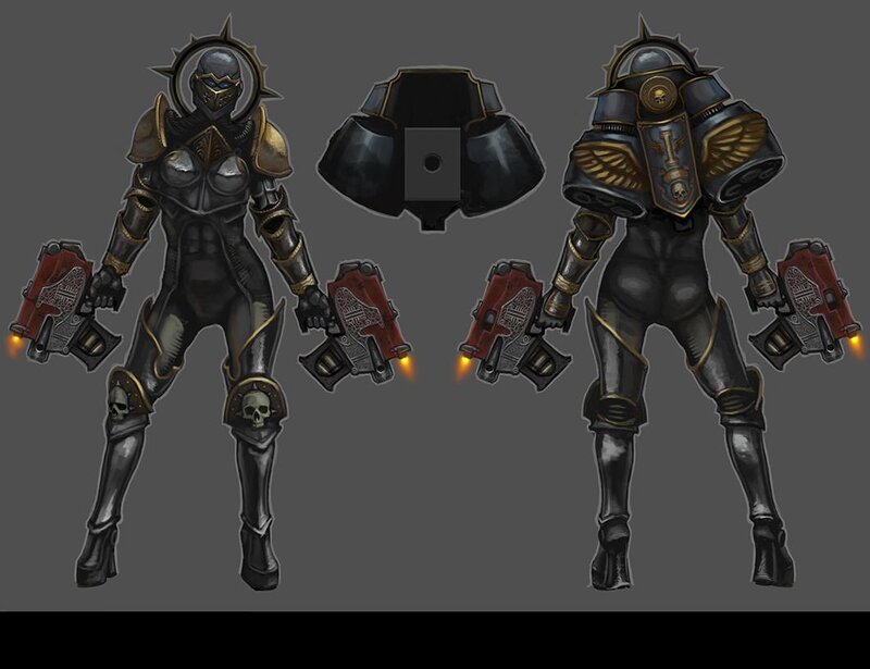 female warrior concept art