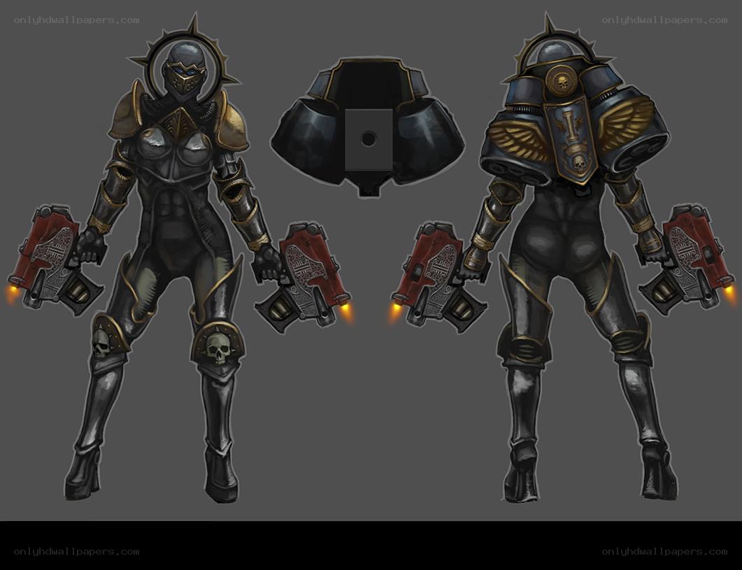 female warrior concept art
