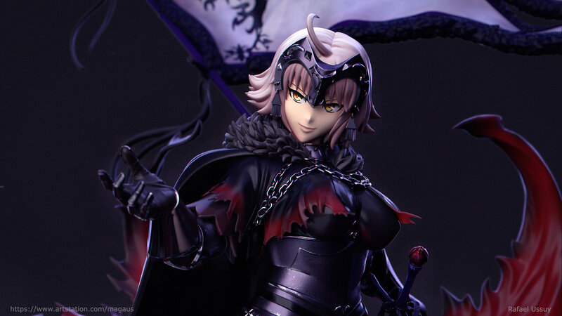 Female Warrior Figure — Black