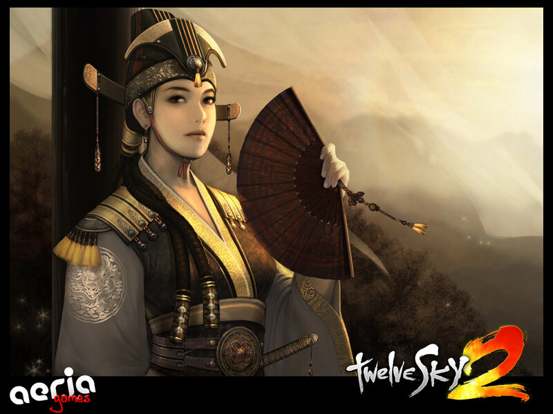 Female Warrior Holding Fan