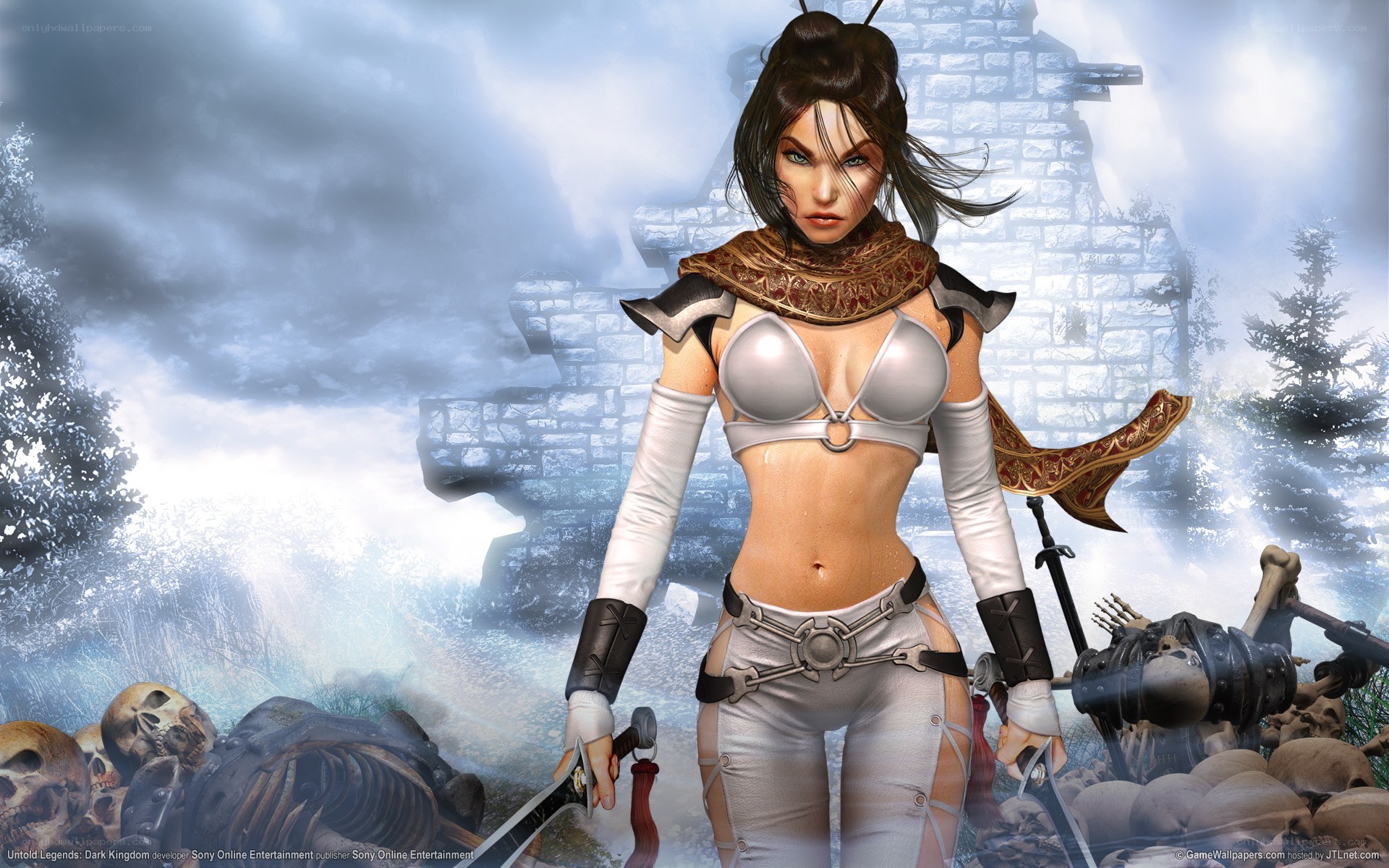 female warrior in a fantasy setting