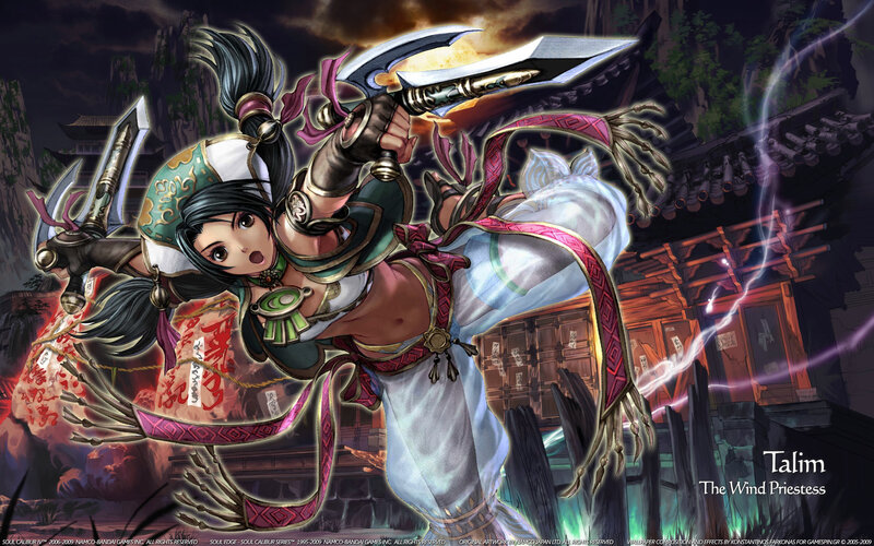 Female Warrior in Action — White