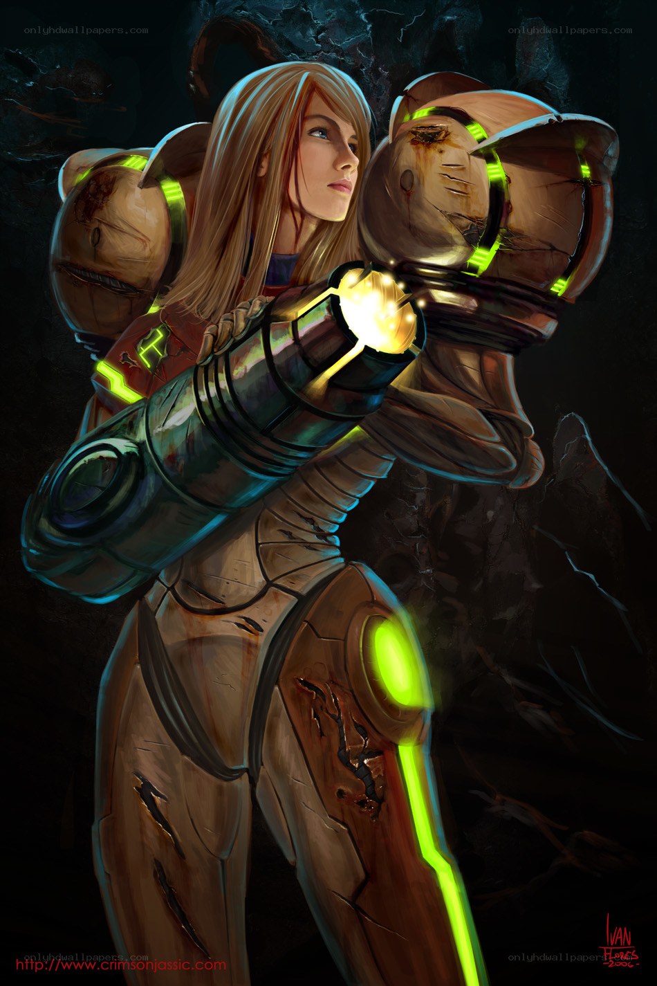 female warrior in armor
