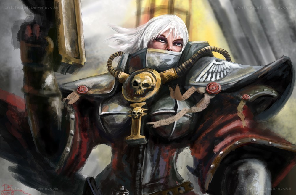 female warrior in armor