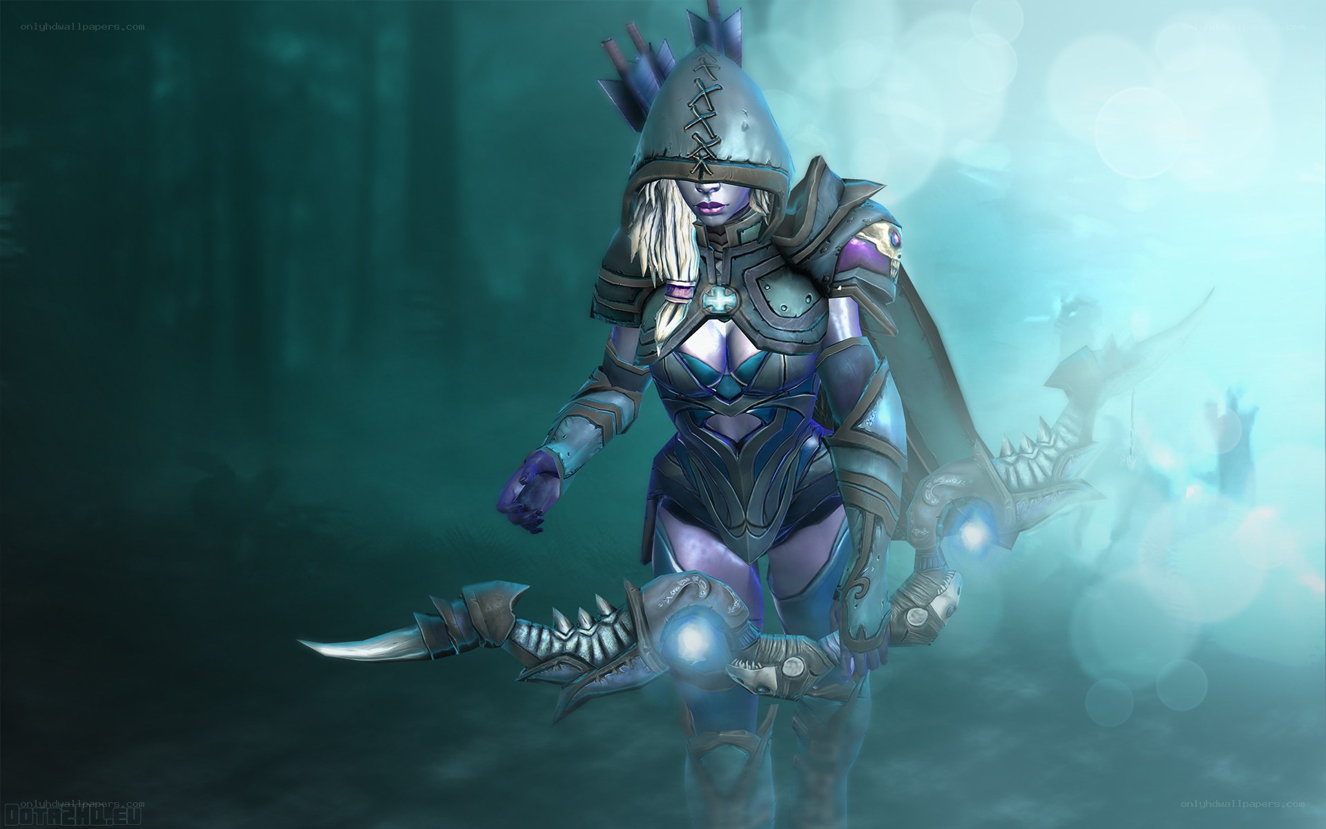 female warrior in armor