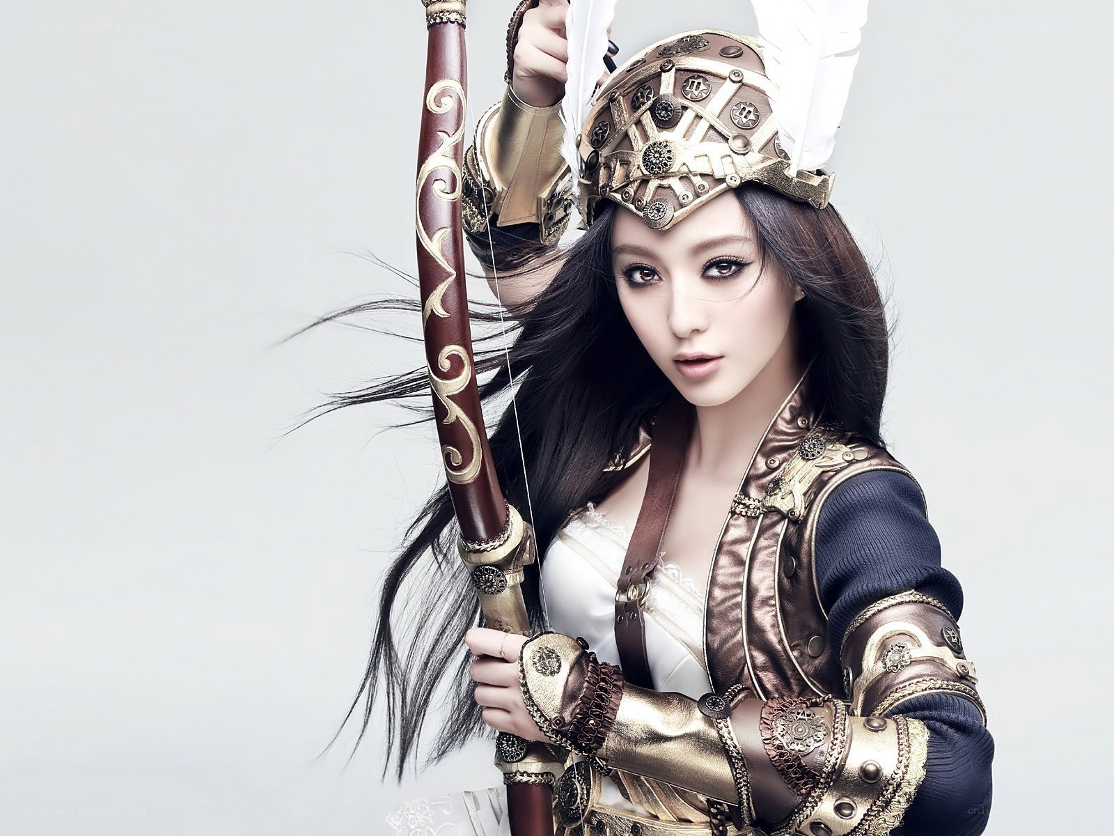 female warrior in armor