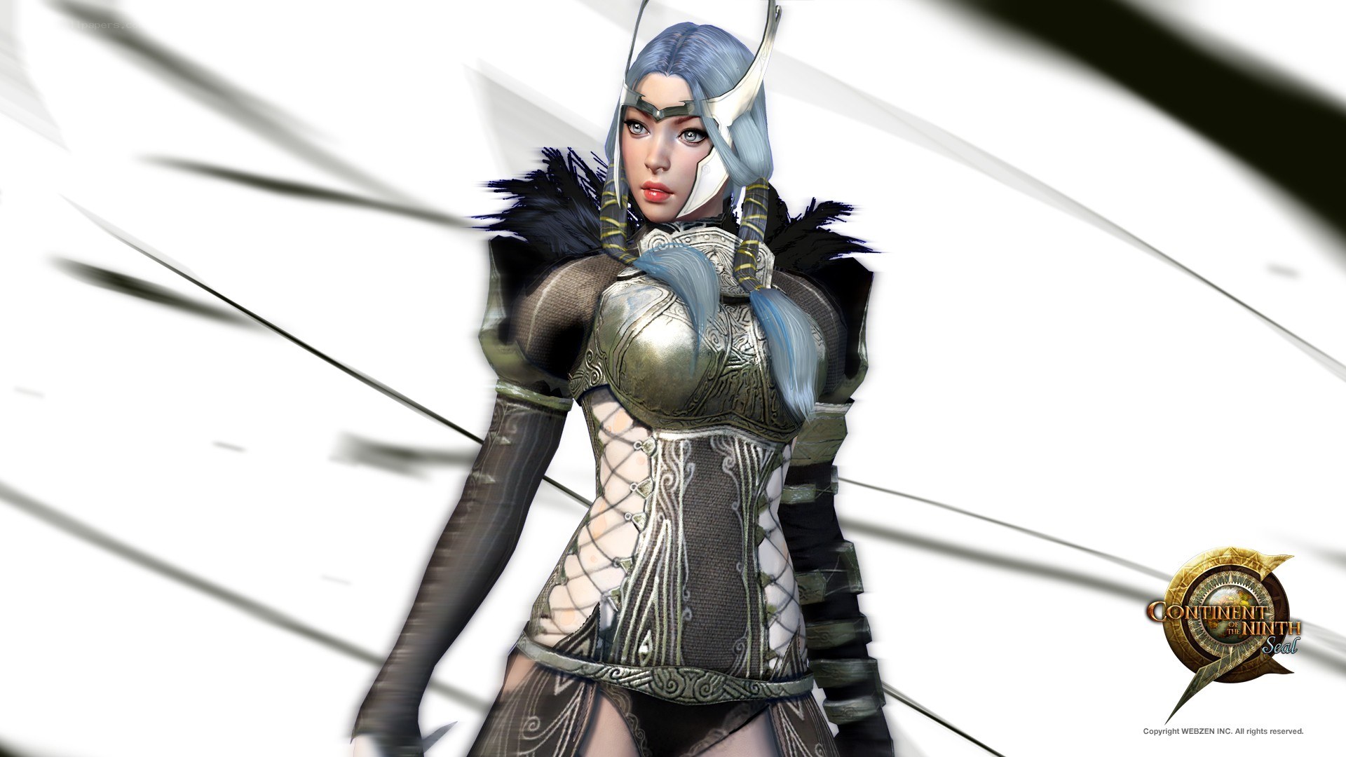 female warrior in armor