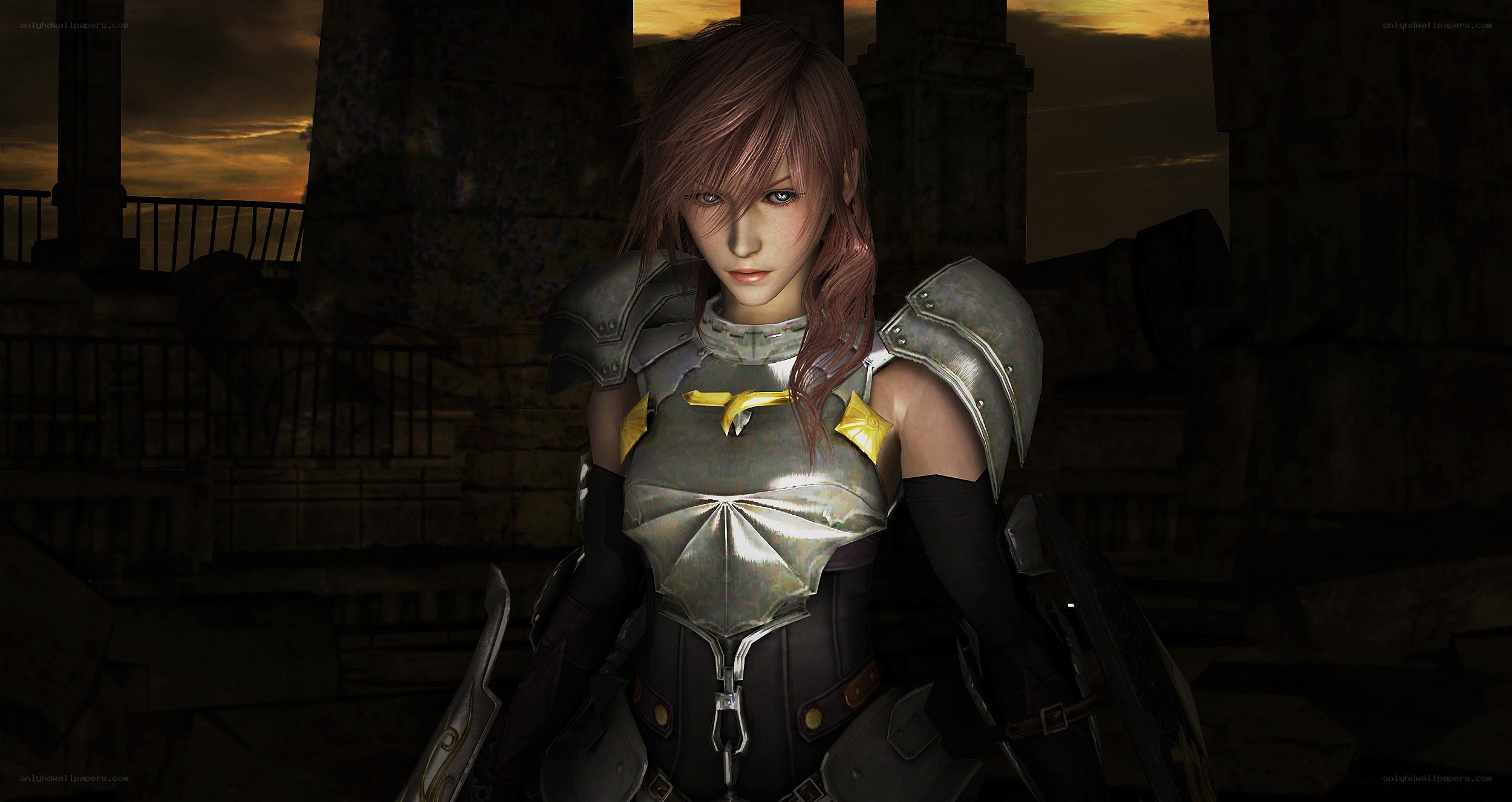 female warrior in armor
