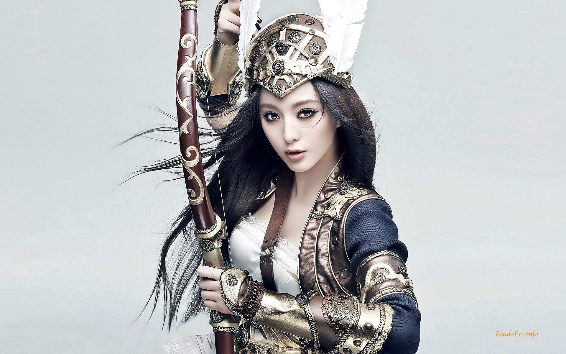 female warrior in armor