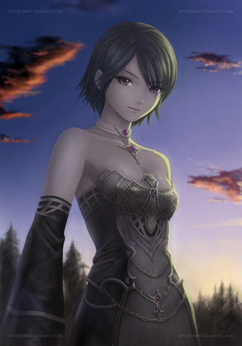female warrior in armor