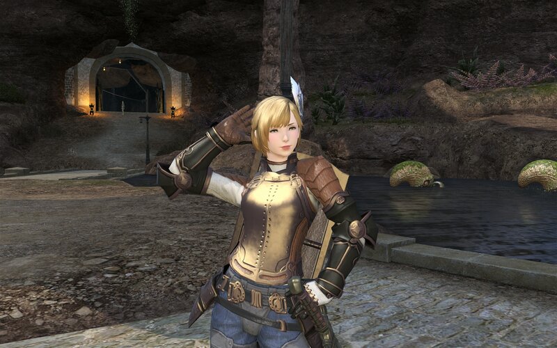 Female Warrior in Armor — Brown, Calm