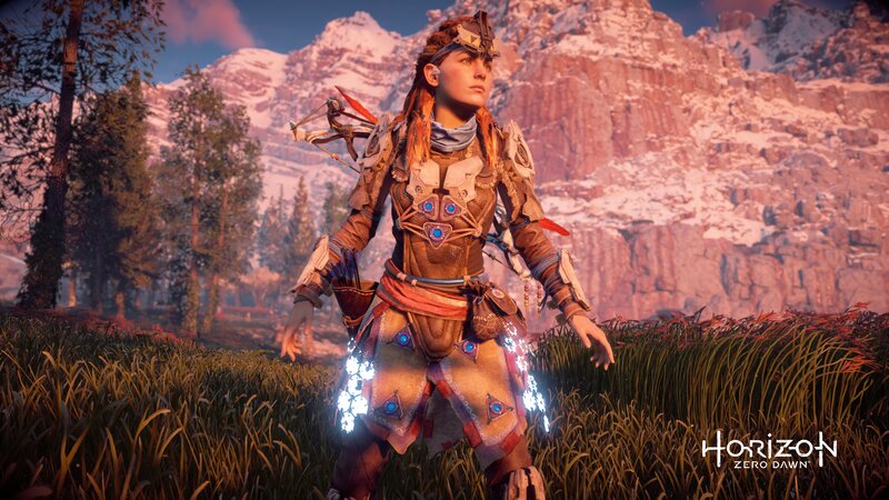 Female Warrior in Armor — Brown, Dramatic, Sunset, 3d Render